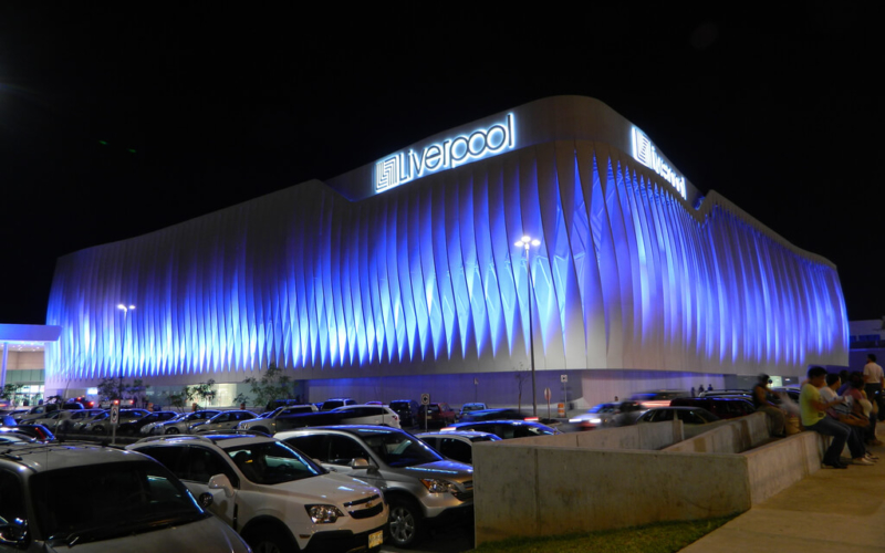 Liverpool Altabrisa / Iluminación de fachada / Villahermosa, Tabasco