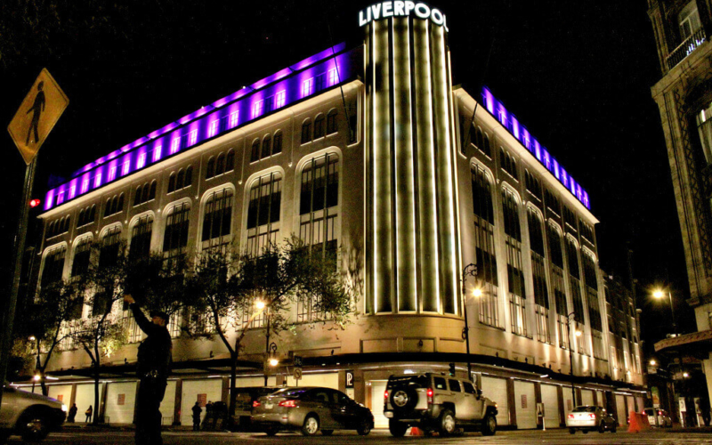 Liverpool Centro / Iluminación de fachada / Ciudad de México